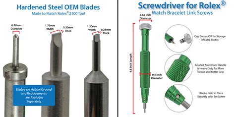 rolex screwdriver size.